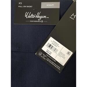 Walter Hagen Golf Skort XS Navy Blue Pockets Sculpt Slimming Lady Womens NWT
